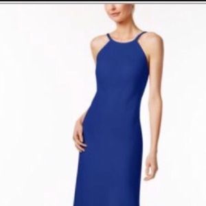 Long blue Calvin Klein dress